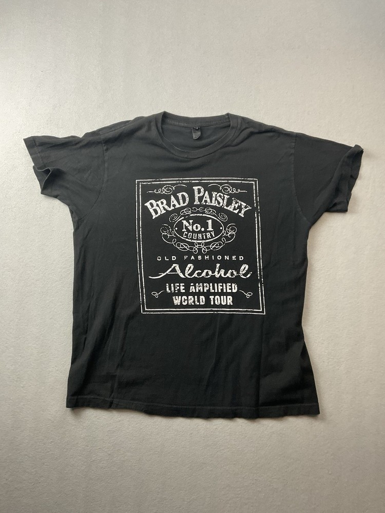 Brad Paisley Men’s Life Amplified World Tour Shirt Size Large