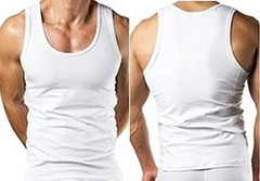 Mens Vest Top 100% Cotton Plain Gym Tank Top Undergarment Base Layer summerwear