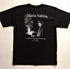 MARIA SABINA T-Shirt RARE Embroidered Logo Mexico Mexican Shaman Witch Spiritual