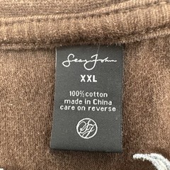Sean John T-Shirt Men 2XL Brown Graphic Print Logo Embroidered ..#29914