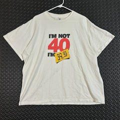 Vintage Delta Pro Weight Mens XL 100 Cotton Graphic T Shirt Im Not 40 Im 39.95