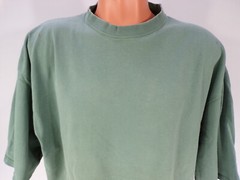 USA Vintage PLUMA Heavyweight 100% Cotton T Shirt Men’s XXL Olive Green E25