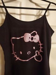 Hello Kitty tank top bloody hello Kitty shirt goth hello Kitty xs through xxl