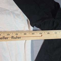 True Classic Baeball style 3/4 Sleeve Black Sleeves White Body XL Extra Large