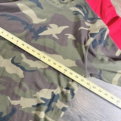 CITYLAB City Lab Lot of 2 Fitted Thermal Crewneck Shirt Red and Camo Size 2XL