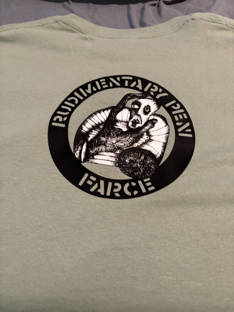 Rudimentary Peni T-Shirt- BRand New. Front and BAck Print