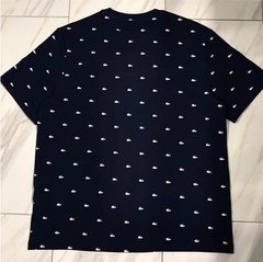Lacoste Men’s All Over Sleepwear Croc Logo T-Shirt Navy Blue White New