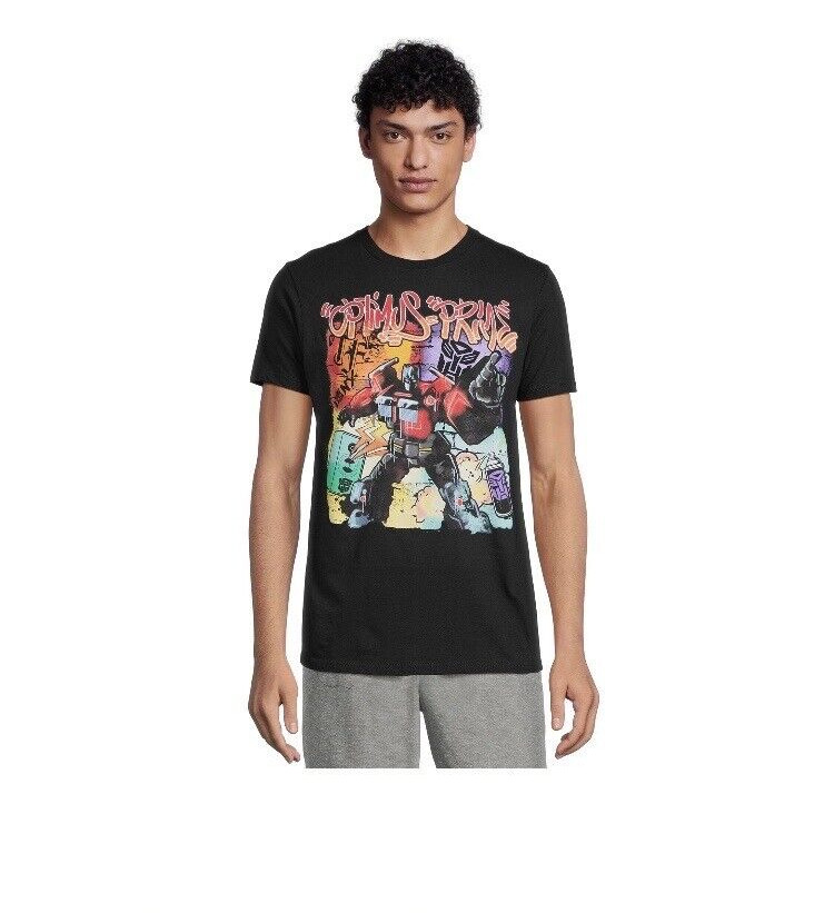 Transformers Optimus Prime Black Men’s Graphic T-shirt Size 3XL Chest 55″ NWT