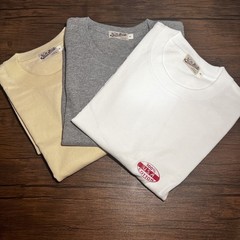 Bronson Non Stock Tubular T-Shirt -S💯% cotton LOT OF 3 Beige, Grey & White