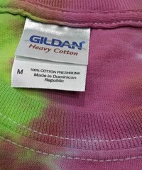 New Tie Dye Men’s T-Shirt Medium Pink Yellow Multicolor Summer Swirl Spiral