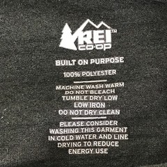 REI Base Layer T-shirt Men’s Medium Black Casual Short Sleeve Outdoor Hiking