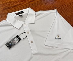 *** Rolex New Peter Millar Pickle / Ball Golf Shirt Embroidered Mens XL ***