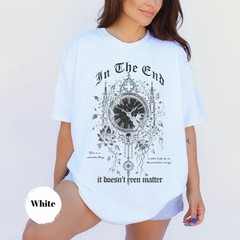 Vintage Clock Shirt Dark Botanical Gothic Graphic Tee