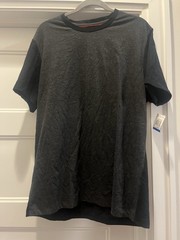 Alfani Men’s V-Neck T-Shirt Black Gray XL NWT