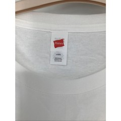 Hanes Essentials Mens Large White 2-Pack 100% Cotton Long Sleeve T-Shirt OS16-22