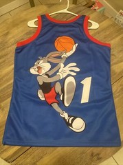 Headgear Classics Bugs Bunny Tune Squad Space Jam Embroidered Basketball Jersey