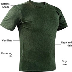 True Classic Men’s T-Shirt Short Sleeve Athletic Cut Crew Neck Basics Tee Shirt