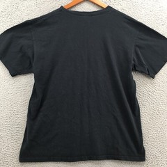 Anvil Tearaway Label Tshirt Top Mens L Black Cotton Crew Neck Graphic Print Band