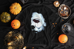 Michael Myers Graphic Sneaker Tee Mask Halloween T-Shirt Big & Tall or Small