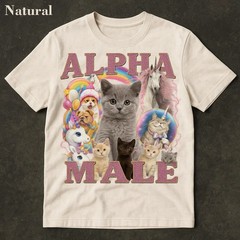 Alpha Male Funny Kitten Shirt, Funny Cat Meme Shirt, Boyfriend Gift