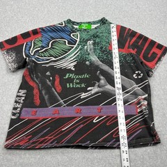 Plastic is Wack Reach Tee Men’s Medium Graphic AOP Eco Clean Earth Crew Shirt