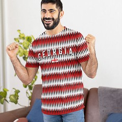 Georgia Retro Football Text Shirt Sports T Country Men European Tournament Su…