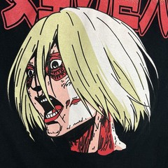 Ripple Junction Attack On Titan Annie Female Anime Black T-Shirt Mens Medium