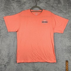 Ocean City Shirt Mens Large Orange Island Time Maryland Graphic Logo Beach Tee