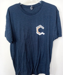 NEXT LEVEL T-Shirt adult Size L dark Gray Short Sleeved w/logo Comfy -New