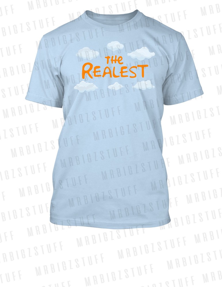 The Realist in Clouds Sneaker Tee Shirt Big & Tall or Small Sneakers Hip Hop Tee