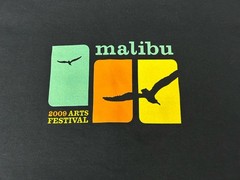 Vintage 2009 Malibu Arts Festival T-Shirt Navy Blue Gildan Large