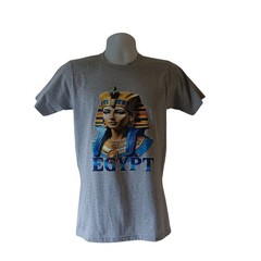 Egypt queen Cleopatra men’s gray short-sleeve graphic t-shirt size S