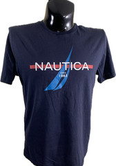 Nautica Mens T Shirt Size M New With Tags Blue Graphic Since 1983 Cotton Tee