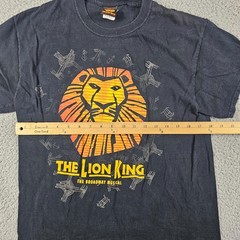 Lion King Shirt Adult Small Black Broadway Musical Official Merch Disney Mufasa