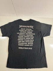 Megadeth 2016 World Tour Metal Rock Band Black Tee T-Shirt Men’s XL