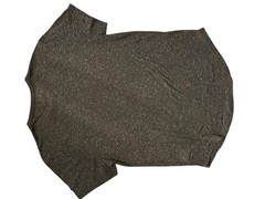 Kuwalla Tee Linen Blend T-Shirt Men’s Medium | Brown Curved Hem Minimalist