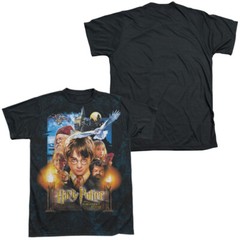 Harry Potter The Beginning Adult Halloween Costume T Shirt (Black Back), S-3XL
