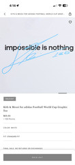 Kith & Messi for adidas Football World Cup Graphic Tee Size XL – IN HAND