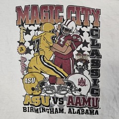 Vintage Magic City Classic Tshirt XL Football Alabama A&M ASU 2005 College Y2K
