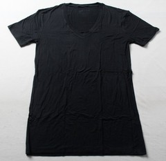 Underfit Men’s Soft Anti-Odor V-Neck Undershirt DH3 Black Large NWT