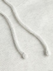 Express Heather White Waffle Knit Funnel Neck Men’s Long Sleeve T-Shirt Size L