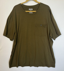 Duluth Trading Co 2XL Olive Pocket T Shirt Pima Cotton Modal Stretch Tee