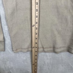 G.H. Bass & Co Long Sleeve T-Shirt Mens Large Beige Field Tested 1876 Thermal
