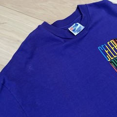 Vintage Celebrate Diversity Tee Purple T-Shirt Short Sleeve Size Large