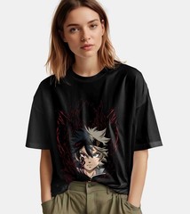 Black Clover Shirt Asta Tshirt Yuno T-Shirt Noelle Top Yami Luck Anime Demon Tee