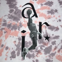 Air Jordan Men’s L Oversized Boxy Tie Dye T-Shirt Hip Hop Streetwear