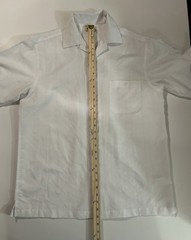 Hagger Clothing White Linen Cotton Summer Beach Shirt Style Shirt Size Medium
