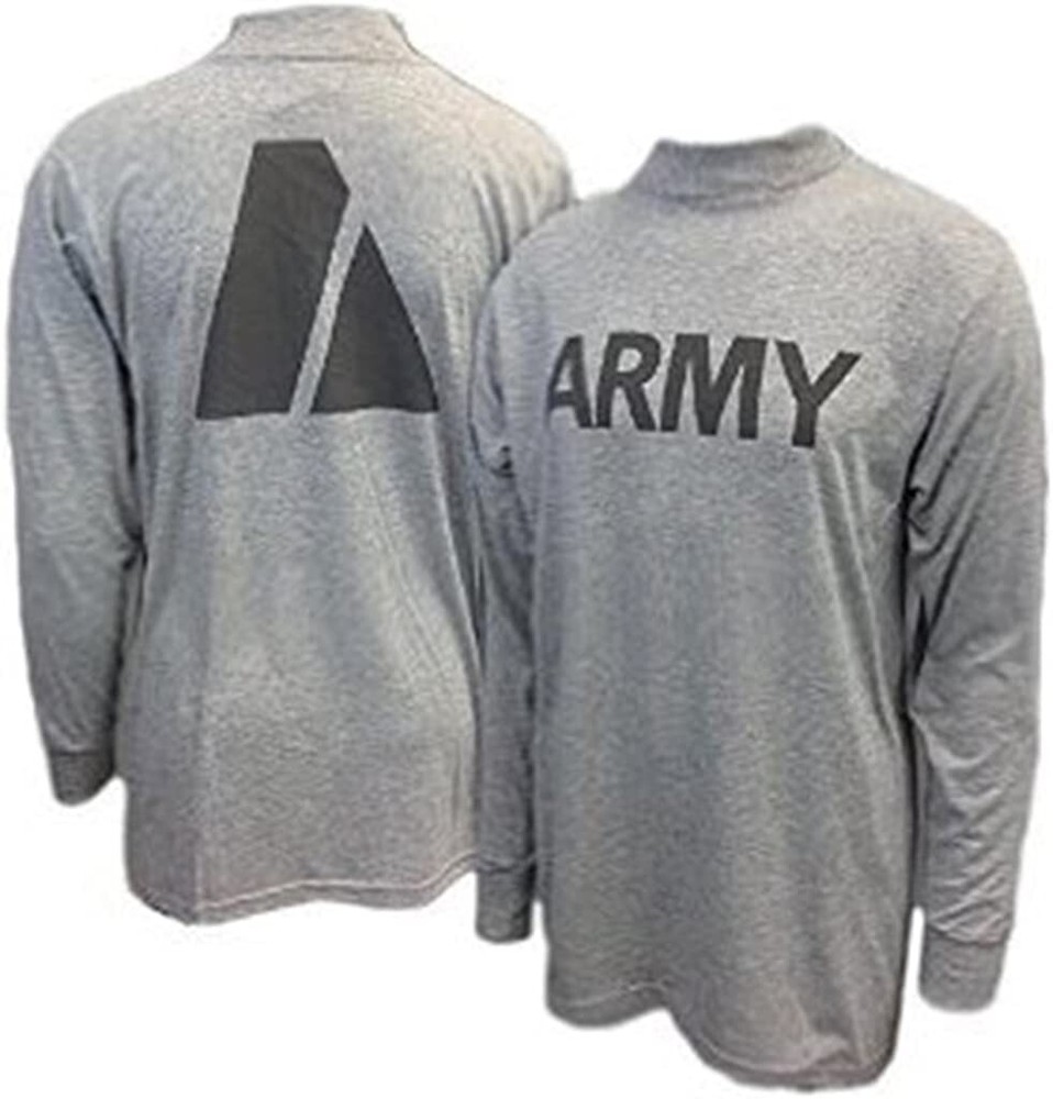 GENUINE US ARMY GREY PT LONG SLEEVED LS T-Shirt PTU X-small