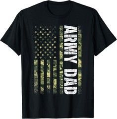 Proud Army Dad United States USA Flag Gift For Father’s Day T-Shirt