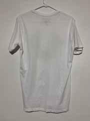 True Religion Men Size S White T Shirt Gold Horseshoe Logo Cotton Tee